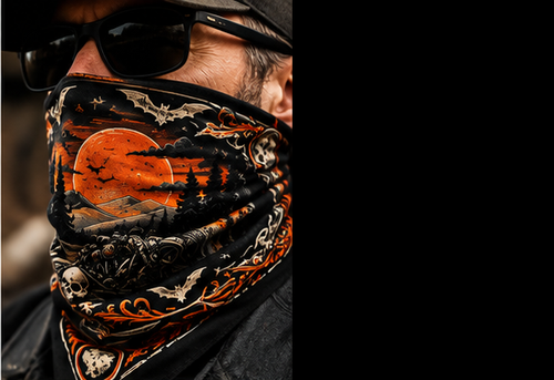 Thunder in the Hollow 2026 Official Rally Bandana 🏍️🎃⚡