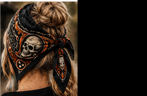 Thunder in the Hollow 2026 Official Rally Bandana 🏍️🎃⚡