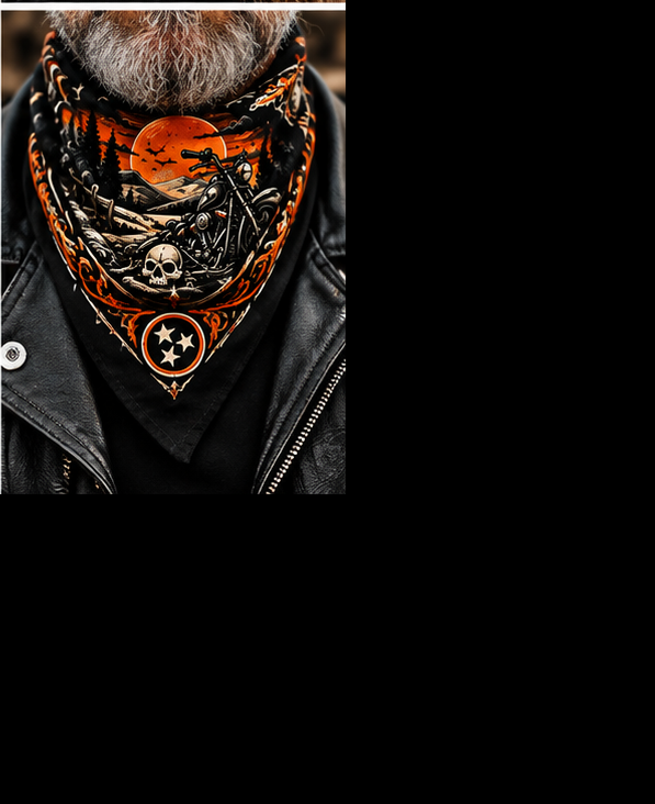 Thunder in the Hollow 2026 Official Rally Bandana 🏍️🎃⚡