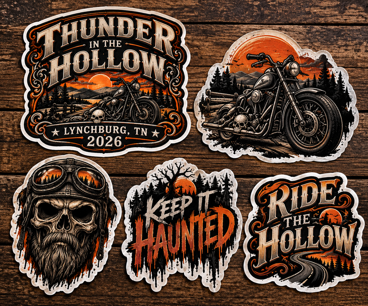 Thunder in the Hollow 2026 Official Sticker Pack 🏍️🎃⚡